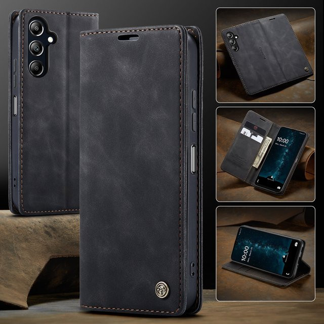 CaseMe Retro Magnetische Flip-PU-Lederhülle für Samsung Galaxy A57 A37 A27 A17 A07 A56 A36 A26 A16 A06 in Rot - Bild 1