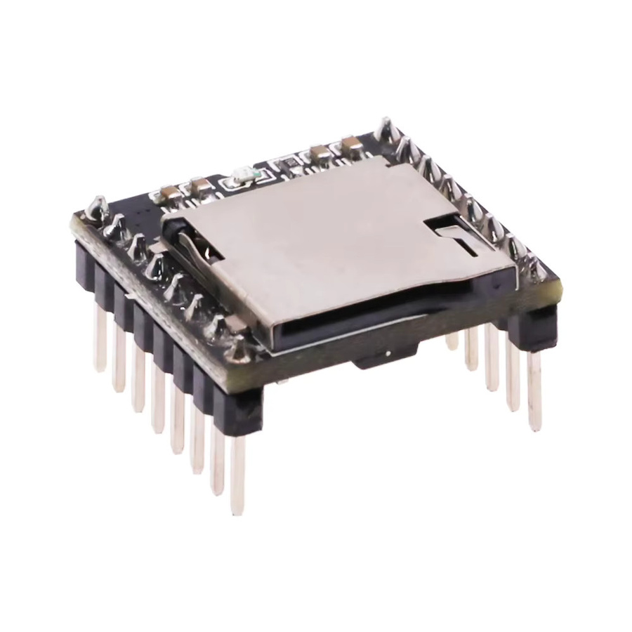 Mini MP3 Player Modul mit TF-Karte und U-Disk Audio Voice Board für Arduino UNO, Schwarz - Bild 2