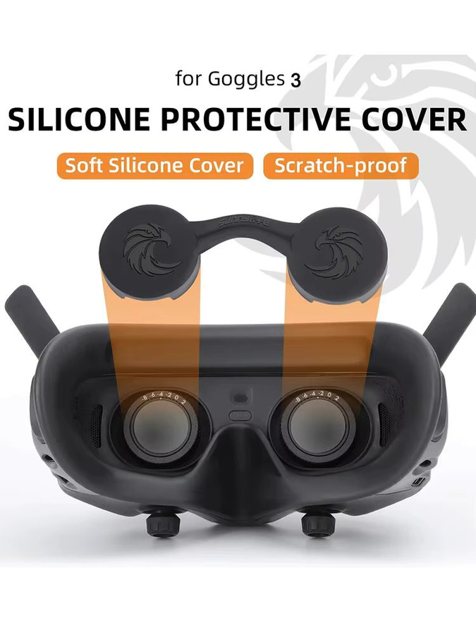 DJI Silikon Schutzabdeckung und Lagerungshalterung für Avata, Avata 2 sowie Goggles 2 und Goggles 3 in Schwarz - Bild 6