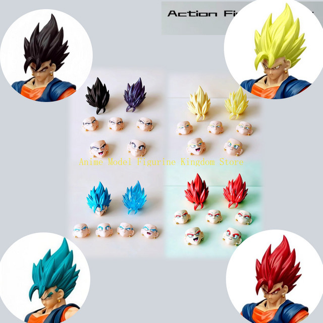 Bandai Dragon Ball Vegito Super Saiyan Goku Vegetto Kopfskulptur, PVC-Statue, Zubehör - Bild 1