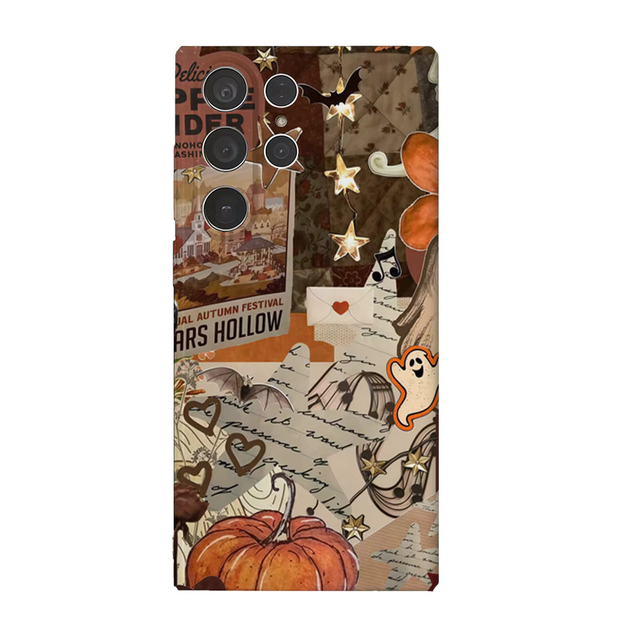 Glänzende Herbst Halloween Handyhülle für Samsung Galaxy S25 S24 S23 Ultra Plus A35 A59 in Multicolour - Bild 5