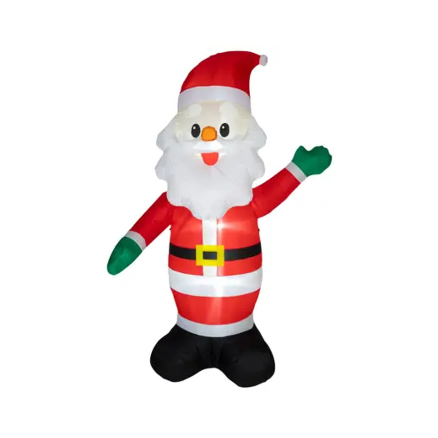 LUMINEO Weihnachts-Dekorationsfigur aufblasbar mit 3 LEDs in Multicolor, Weiß und Rot, Höhe: 160 cm - Bild 2