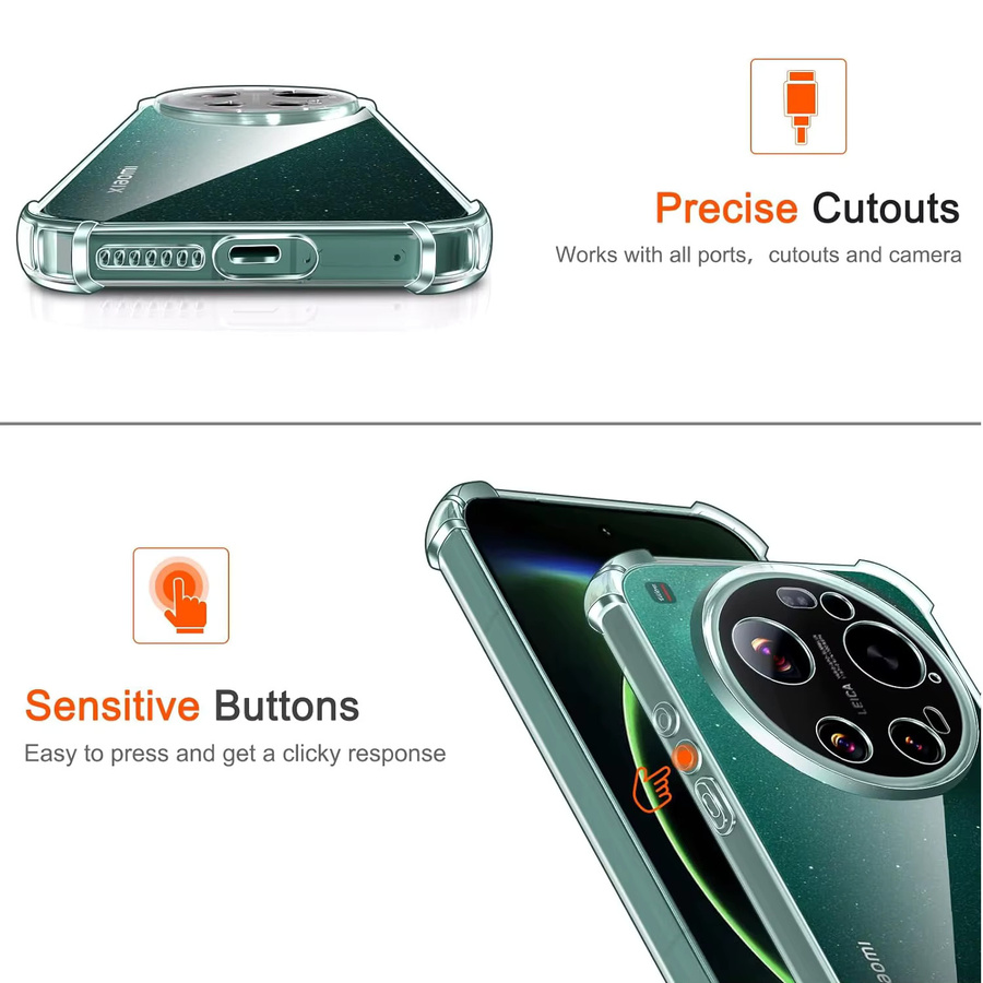 Transparente TPU-Schutzhülle für Xiaomi 17 Ultra 5G mit stoßfesten Ecken - Bild 6