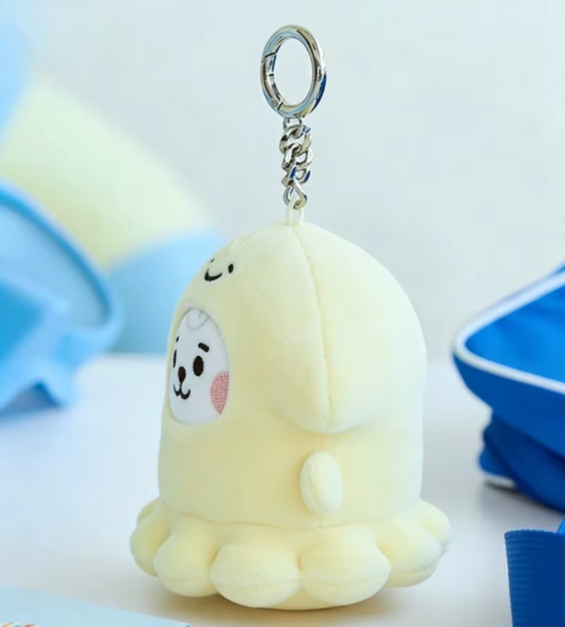LINE FRIENDS BT21 Ocean Friends Schlüsselanhänger Puppe, Meerestiere - Bild 1
