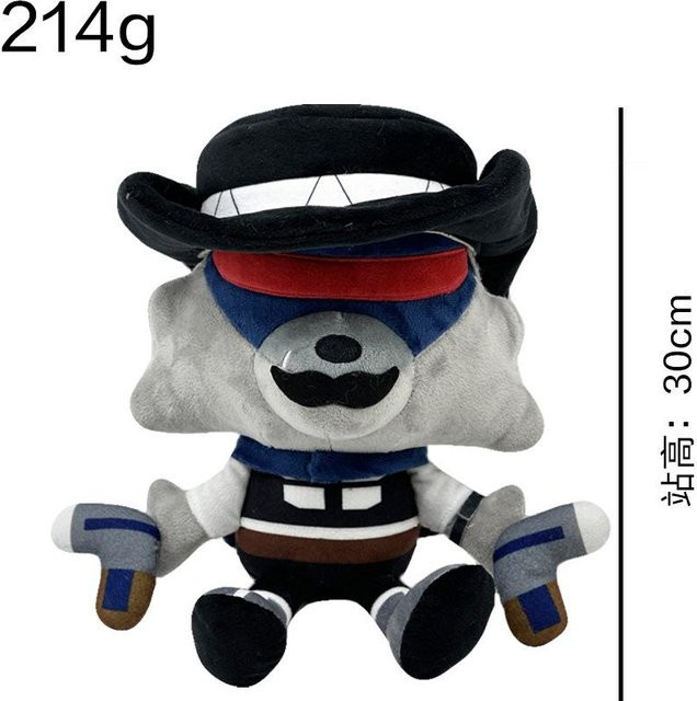 Slippy Wolf Wes Wolf, Plüschpuppen Figur, 28-30cm, ab 14 Jahre - Bild 1