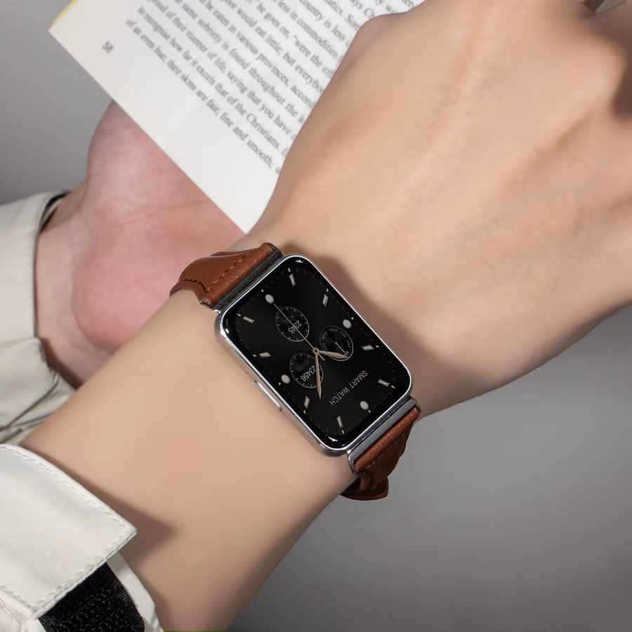 CAOWTAN Uhrenarmband Leder, Damen, für Samsung Galaxy Watch Fit 3 - Bild 4