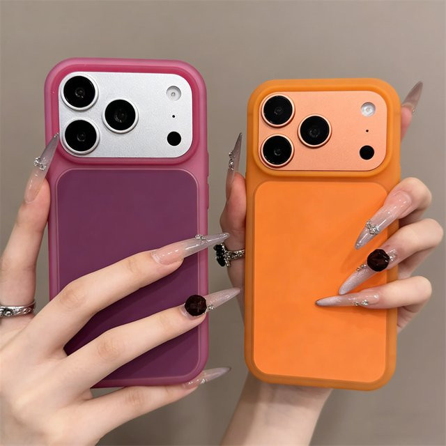 SUNWARD Stoßfeste Silikon Schutzhülle für Apple iPhone 17 16 15 Pro Max in Pink mit mattem Candy Jelly Finish - Bild 1