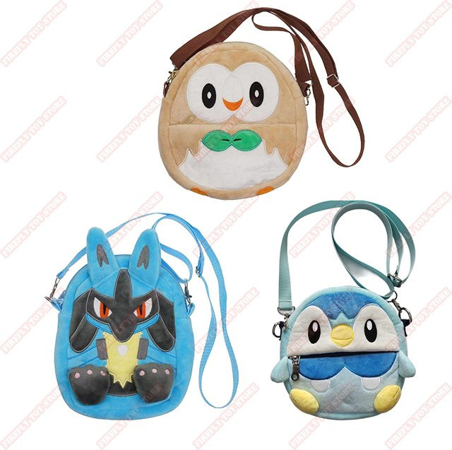 Bandai Pokémon Rowlet Lucario Cartoon Bundle, Umhängetasche, Set / Bundle - Bild 1