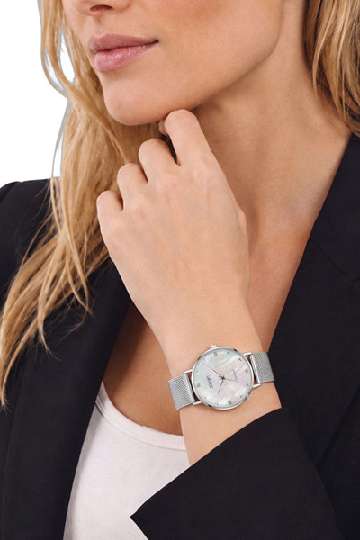 Joop! Armbanduhr Edelstahl, Quarz, Silber, Zirkonia, Damen - Bild 2