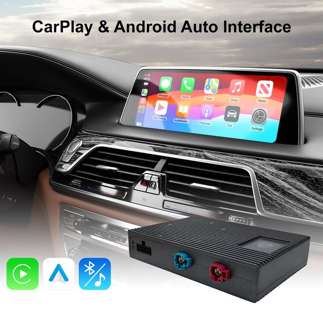 Ezonetronics Wireless CarPlay und Android Auto Nachrüstsatz Decoderbox für BMW 1-7 Serie, X1-X7, M3, M4, M5, I3, I8 (Modelljahre 2016–2024), Schwarz - Bild 1
