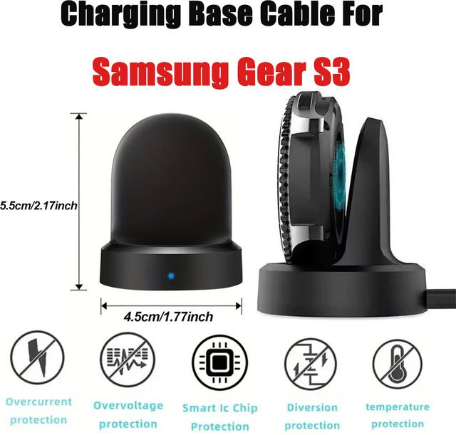 Samsung Ladekabel für Galaxy Watch, Schwarz - Bild 1