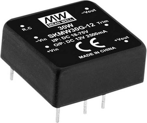 Mean Well SKMW30F-12 DC/DC-Wandler 30W 2.5A Schwarz - Bild 1