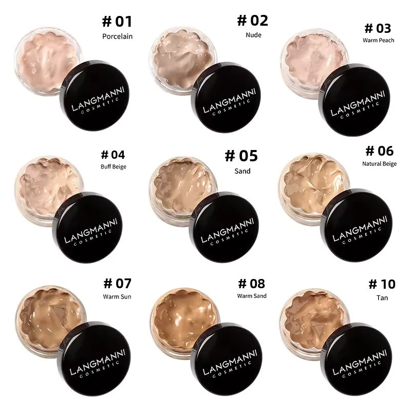langmanni Concealer, wasserfeste Foundation, matt, natürlich - Bild 3