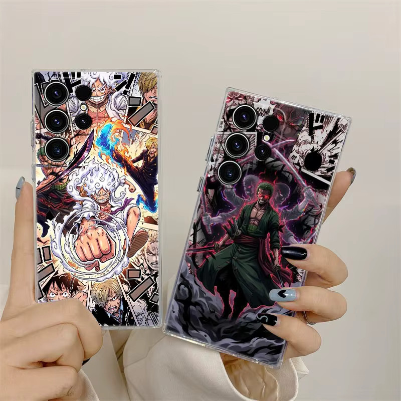 One Piece Hot Manga S26 Ultra Handyhülle für Samsung Galaxy S25 S24 S23 S22 S21 FE A57 5G transparent - Bild 1