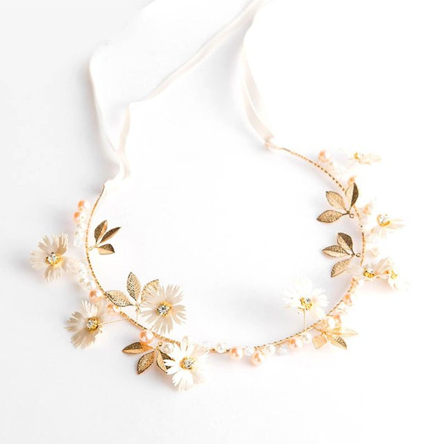 Neoglint Kopfschmuck, Kunstperle, Legierung, Weiß, Damen - Bild 1