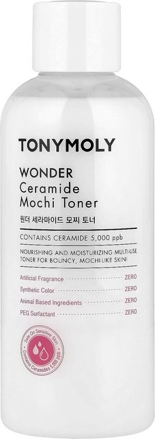 TonyMoly Wonder Ceramide Mochi Toner, 300 ml, mit Ceramide und Centella Asiatica - Bild 1