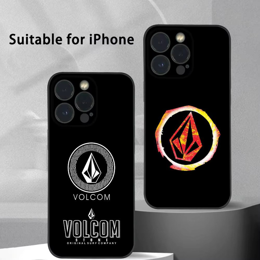 Volcom Handyhülle Frosted Soft Shell für iPhone 16 15 14 13 Pro Max Plus Mini in Schwarz - Bild 2