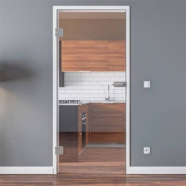 Levidor Glastür für Office und Studio in Transparent, DIN-Links, B/H: 70,9 x 197,2 cm - Bild 1