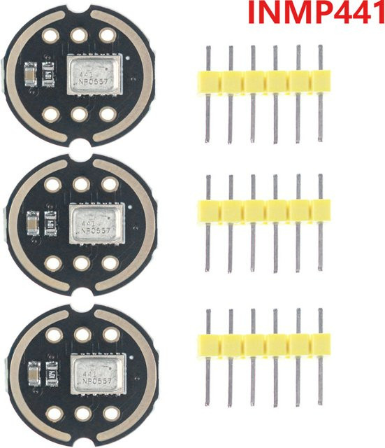 YTDMEN INMP441 I2S MEMS Mikrofon Modul, omnidirektionaler Digital-Sensor in Schwarz - Bild 1
