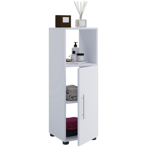 VCM Midischrank Flandu in Weiss mit Regalfächern, Breite: 31 cm, Höhe: 93 cm, Tiefe: 30 cm - Bild 2