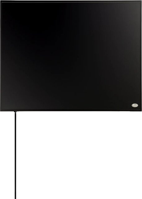 Könighaus Infrarotheizung Black Edition in Schwarz mit Kabelausgang quer rechts - Bild 1