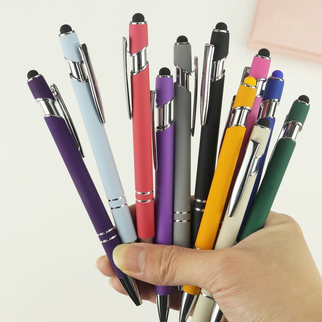 YUNCHUN 2-in-1 Kugelschreiber-Set mit Stylus-Spitze und schwarzer Tinte, Multipack in Multicolour - Bild 1