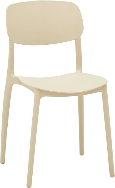 Based Stuhl Jiri in Beige modern stapelbar - Bild 1