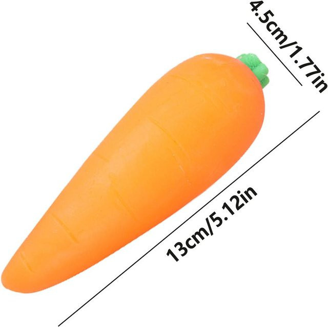 Kawaii Karotte Squishy, Spielzeug, orange - Bild 1