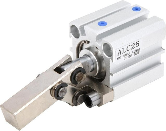 ALC Doppelwirkender Pneumatikzylinder Klemmarmhebel Luftzylinder ohne Magnet in Silber - Bild 1