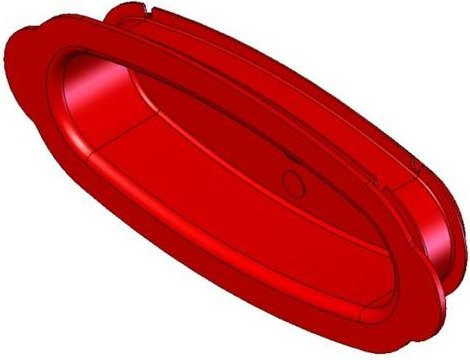 Helios Ventilatoren FlexPipe Verschlussdeckel FRS-VD 51 in Rot - Bild 1