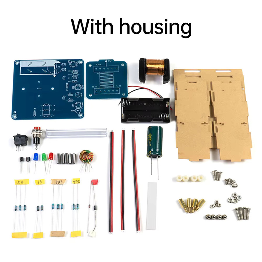 diymore Elektromagnetischer Sender DIY Elektronisches Werkzeug Hochspannungs-Elektromagnetische Kanone Mini-Spannungswandlermodul Multicolor - Bild 2