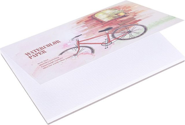 Aquarellpapierblock von Igeteck als Skizzenbuch für wasserlösliche Buntstifte und Malwerkzeuge - Bild 1
