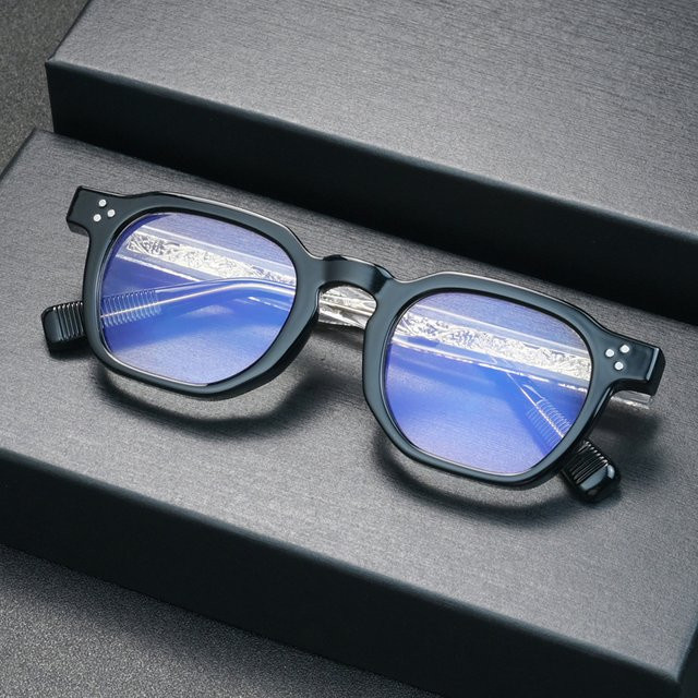 KOCOLIOR Lesebrille, Vollrand, Acetat, Schwarz, Unisex - Bild 1