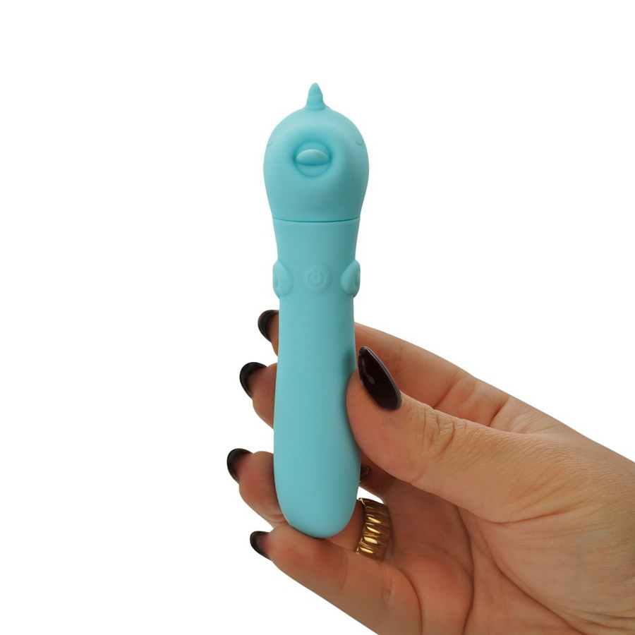 Minivibrator Unihorn in Turquoise mit USB-Stecker, B/T/H: 20,5 x 2,7 cm - Bild 2