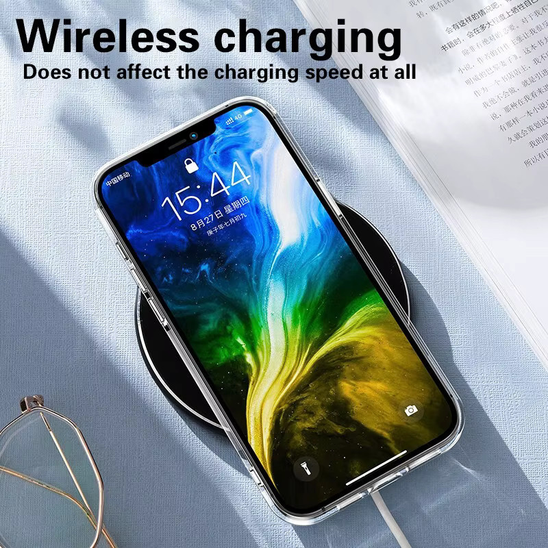 EIENACOCO Transparente Silikon Schutzhülle aus weichem TPU für iPhone Modelle, Transparent - Bild 5