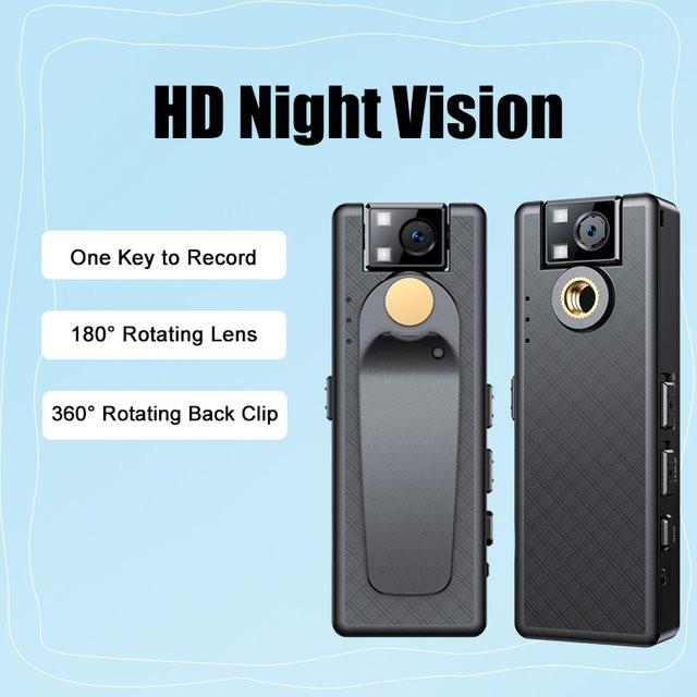 Vandlion A51 Mini-Kamera in Schwarz mit HD 1080P, Nachtsicht und Loop-Aufnahme als Sport-DVR Camcorder - Bild 1
