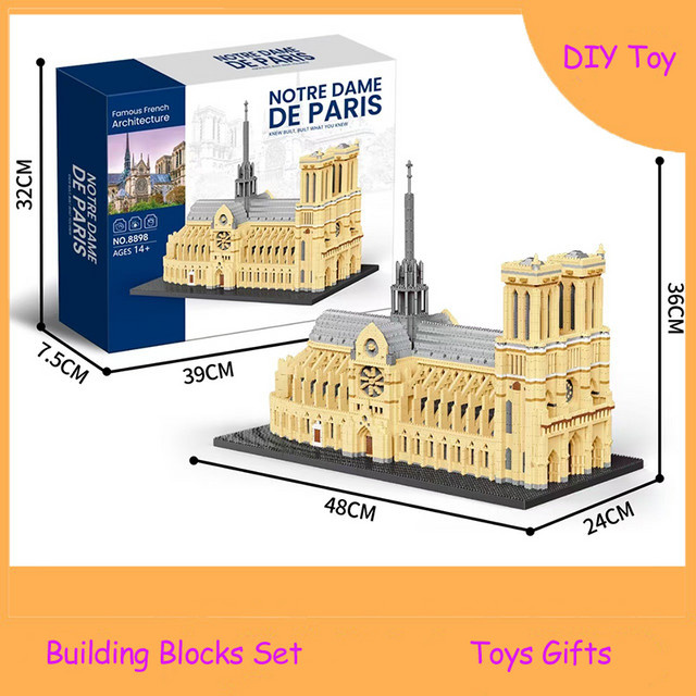 BANGSHE Architektur Notre-Dame de Paris, Bausteine, ab 14 Jahre - Bild 1