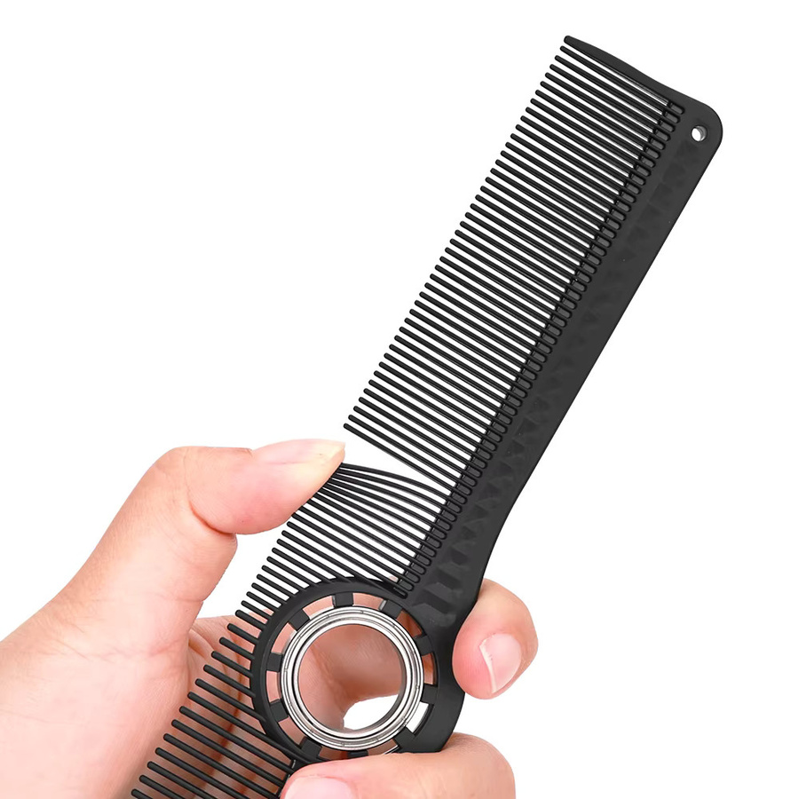 BARBERTOP Haarschneidekamm-Set, professioneller Entwirrkamm mit Metallring, Unisex - Bild 4