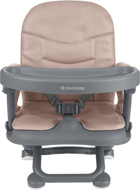 Kikkaboo Kindersitzerhöhung Pappo Booster klappbar mit Sicherheitsgurt in Pink - Bild 1