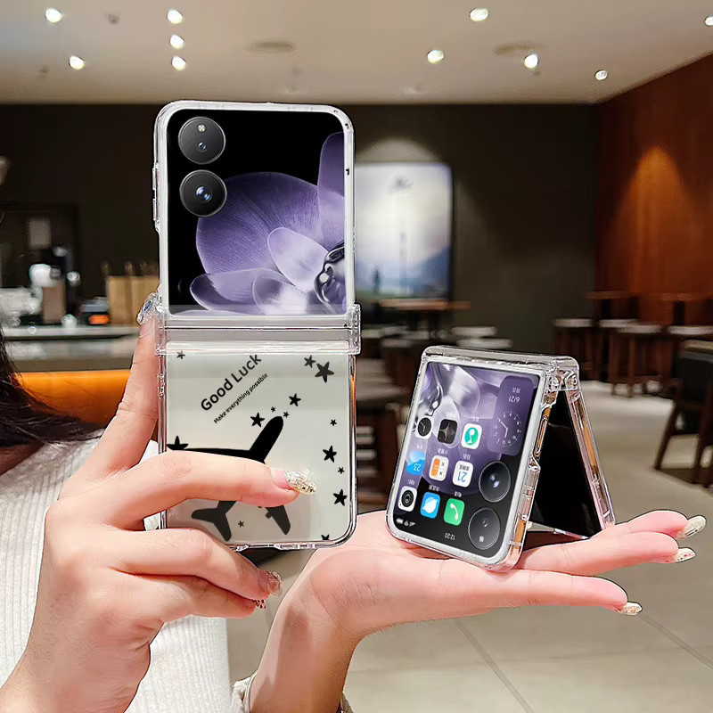 Stoßfeste transparente Handyhülle mit Schneeberg-Design für Xiaomi Mix Flip 5G - Bild 2