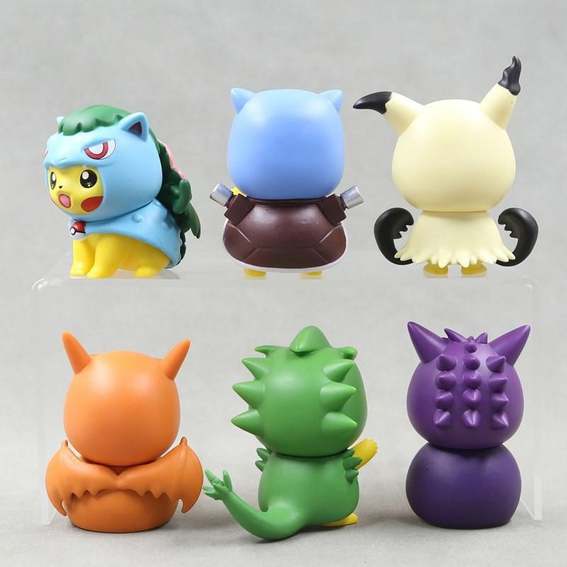 Fashnics Pocket Monsters Pikachu Actionfiguren 6-teiliges Set - Bild 2