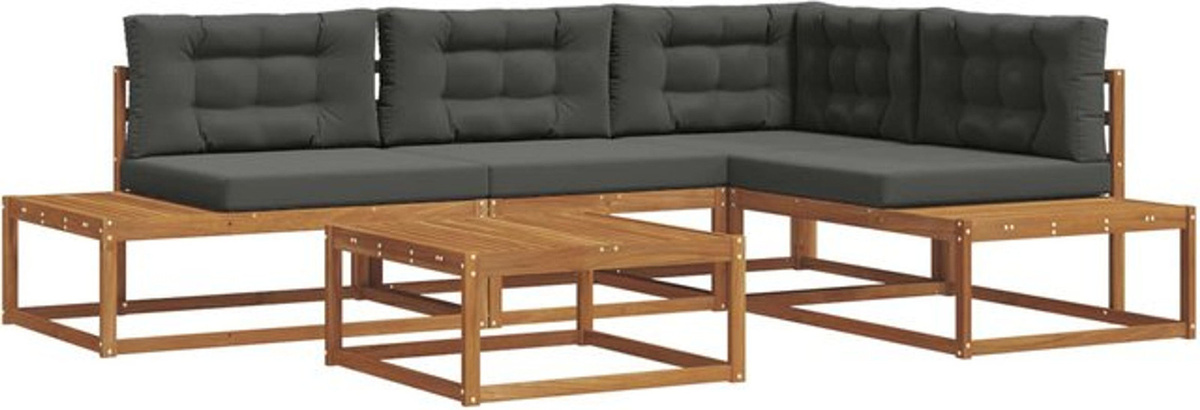 vidaxl Outdoor-Sofagarnitur in Natur und Anthrazit - Bild 1