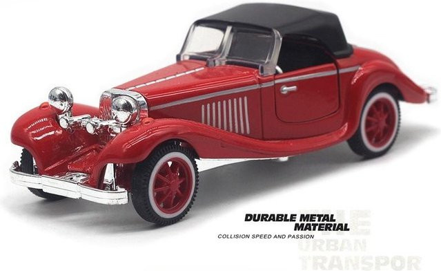 Linyi toy car Klassisches Oldtimer-Modell 500K Hardtop, Spielzeugauto, 1:32, Metall, ab 14 Jahren - Bild 1