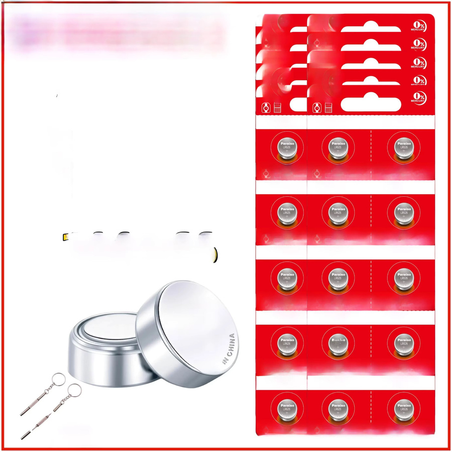 Paraiso SR626SW Knopfzellen Silber 1,5 V Ersatzbatterien für Uhren und Taschenlampen - Bild 1