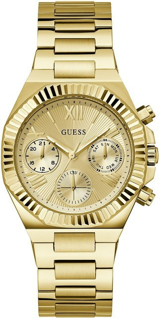 Guess Damenuhr Equality, Quarz, Edelstahl, Gold, 40 mm, 5 ATM - Bild 1
