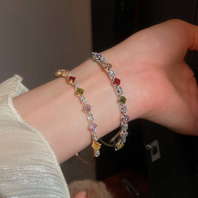 YUYAN Armband, Bunt, Kristall, Zirkonia, Damen - Bild 1