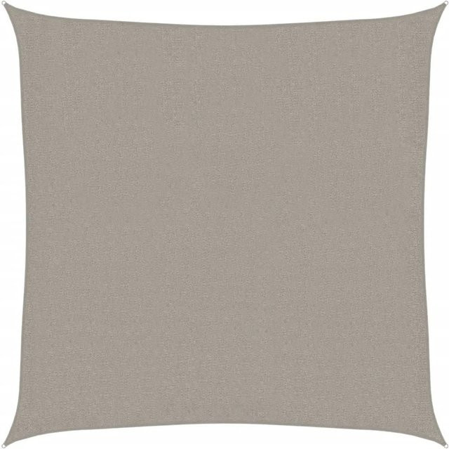 vidaXL Sonnensegel aus HDPE quadratisch Hellgrau B/B: 360 x 360 cm - Bild 1