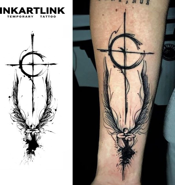 Angel's Confession Temporäres Tattoo, wasserfest, semi-permanent - Bild 1