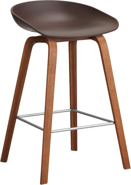 HAY About A Stool AAS 32 Hocker in Purple mit Eichenholz oder Walnussholz und Polypropylen - Bild 1