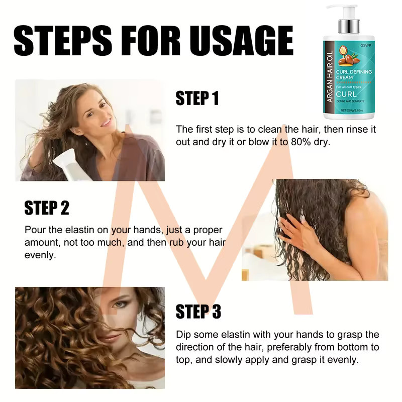 GSWP Locken-Definierungscreme mit Rizinusöl und Keratin, 250g - Bild 4
